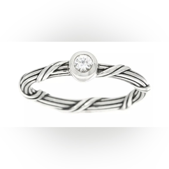 Designer Signed Peter Thomas Roth Signature Romance White Sapphire Ring, Size 6 - Picture 3 of 12